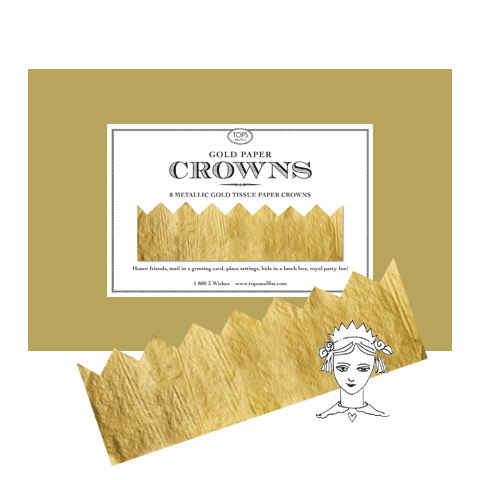 Gold Metallic Paper Crowns – Mrs. John L. Strong